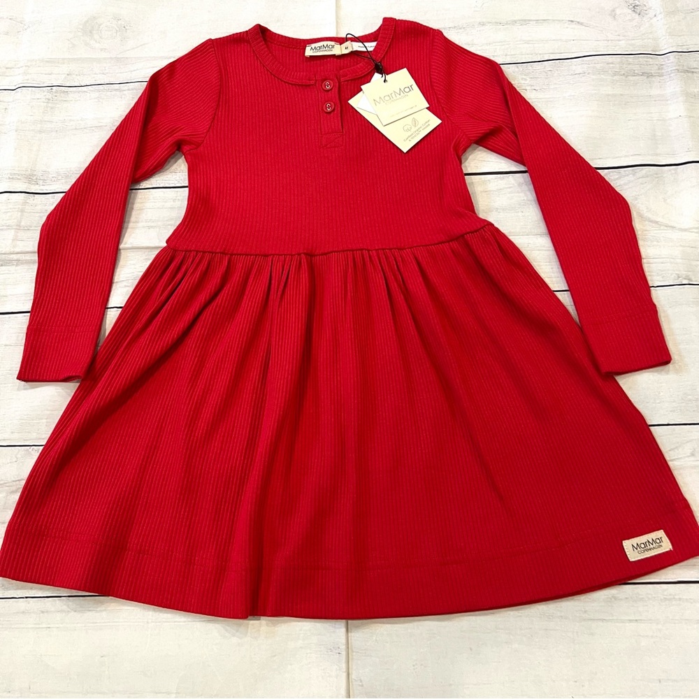 🆕NWT Marmar Copenhagen Red Ribbed Dress